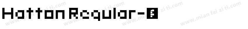 Hatton Regular字体转换